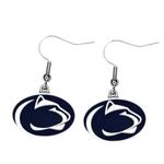 Penn State Logo Dangle Earrings SILVER
