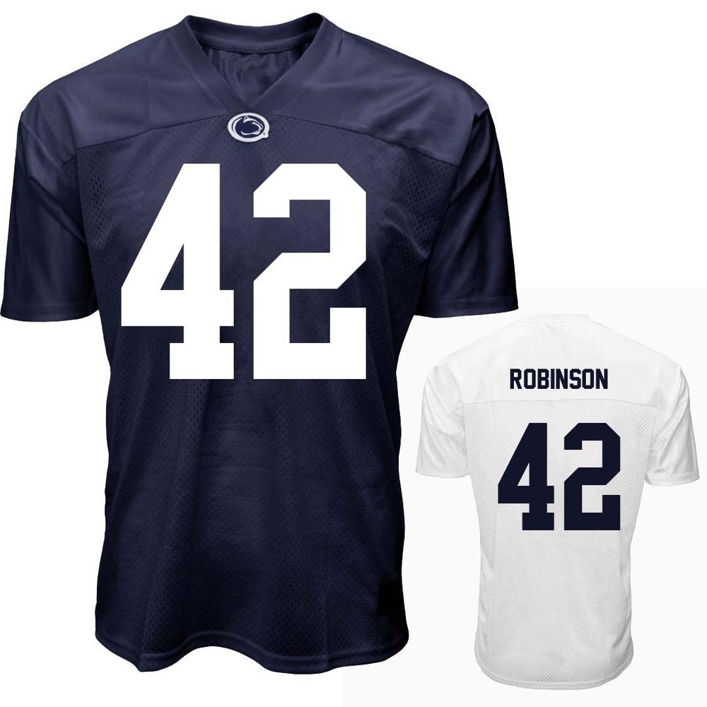 Penn State NIL Mason Robinson 42 Football Jersey in Navy by The Family Clothesline