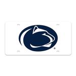 Penn State Logo White License Plate