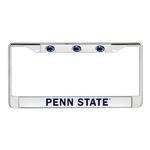 Penn State Standard Logos Car License Frame NAVYWHITE
