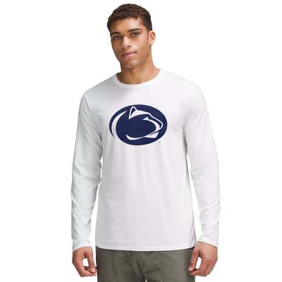 Penn State lululemon Men's Cotton Logo Long Sleeve WHITE