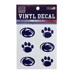 Penn State Paw and Logo Decal Sheet NAVY