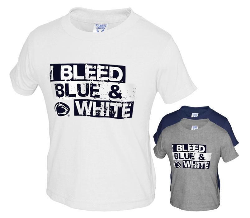 Penn State I Bleed Blue Amp White Toddler Tshirt in White by The Family Clothesline