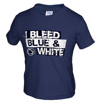 Penn State I Bleed Blue & White Toddler T-Shirt NAVY