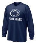 Penn State Logo Block Adult Long Sleeve T-shirt NAVY