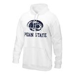 Penn State Distressed Logo Block Hooded Sweatshirt WHITE