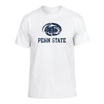 Penn State Distressed Logo Block T-shirt WHITE