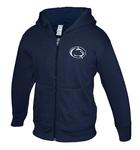Penn State Infant Logo Only Full Zip Hooded Sweatshirt NAVY