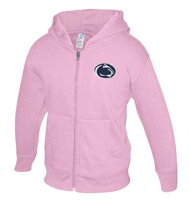 Penn State Infant Logo Only Full Zip Hooded Sweatshirt PINK