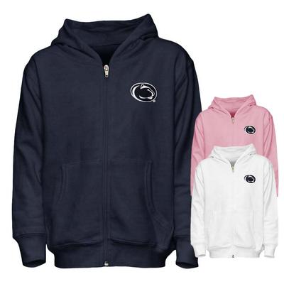 The Family Clothesline - Penn State Toddler Logo Only Full Zip Hooded Sweatshirt