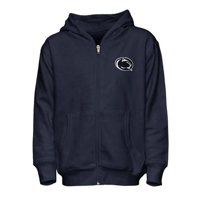 Penn State Toddler Logo Only Full Zip Hooded Sweatshirt NAVY