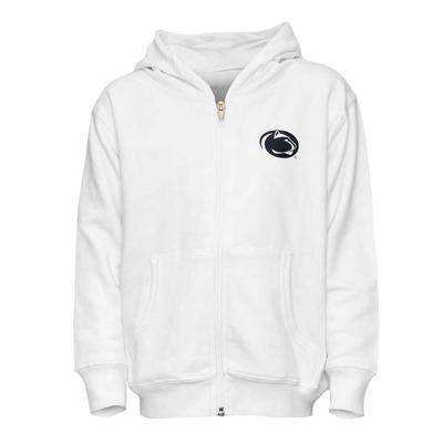 Penn State Toddler Logo Only Full Zip Hooded Sweatshirt WHITE
