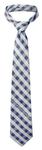 Penn State Woven Poly Check Tie NAVY