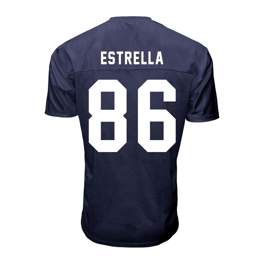 Penn State NIL Jason Estrella 86 Football Jersey in White by The Family Clothesline