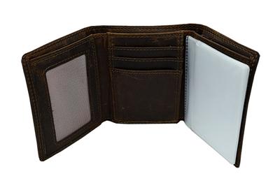 PENN STATE TRI-FOLD LEATHER CONCHO WALLE